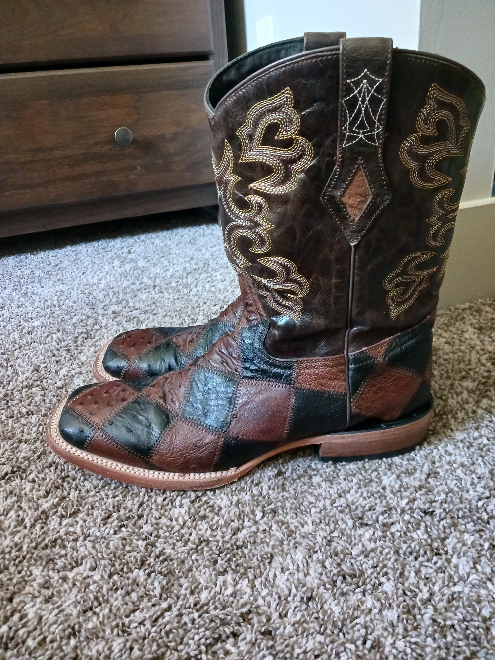 J.B. Dillon Men's Malone Western Handmade Boots Size 11 D